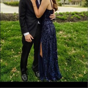 Navy blue formal dress